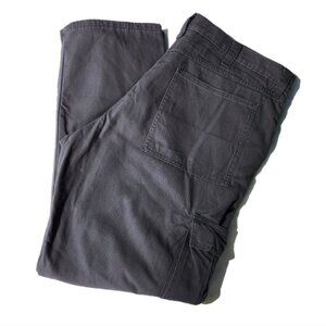 Wrangler Pants Mens 38 x 32 Authentics Fleece lined Cargo Brown Cotton Pants